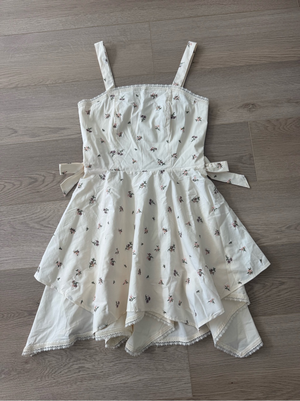 Weworewhat Handkerchief Mini Dress